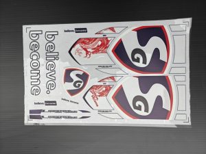 CRICKET BAT STICKERS (AUSTRALIAN STOCK + FREE SHIPPING AUSTRALIA-WIDE) SG KLR