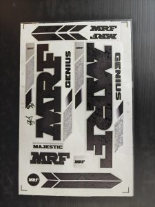 EMBOSSED CRICKET BAT STICKERS + OZ STOCK + FREE DELIVERY MRF MAJESTIC